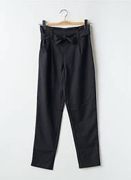 Pantalon drept țesătură crep talie înaltă negru TEDDY SMITH femeie