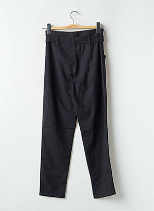 Pantalon drept țesătură crep talie înaltă negru TEDDY SMITH femeie