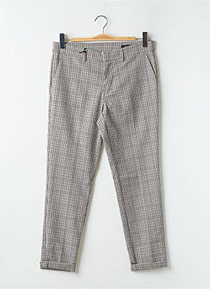 Pantalon 7/8 talie cu cleme mărime normală bej TEDDY SMITH femeie