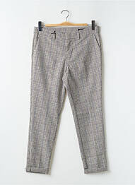 Pantalon 7/8 talie cu cleme mărime normală bej TEDDY SMITH femeie
