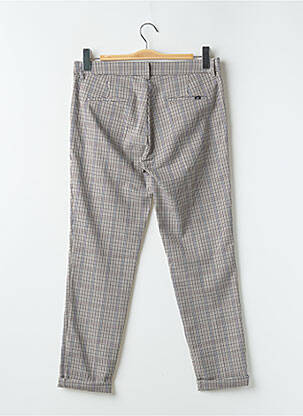 Pantalon 7/8 talie cu cleme mărime normală bej TEDDY SMITH femeie