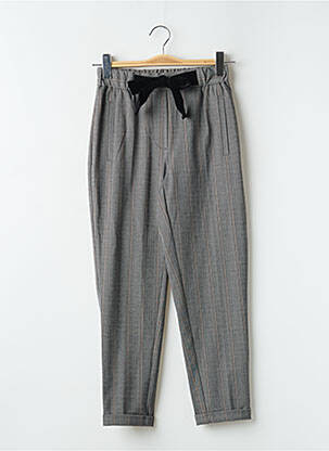 Pantalon 7/8 talie elastică mărime normală gri TEDDY SMITH femeie