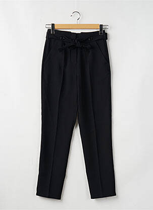 Pantalon drept țesătură crep talie înaltă negru SCHOOL RAG femeie