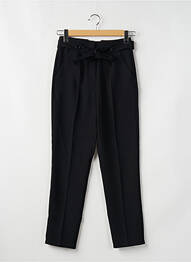 Pantalon drept talie cu cleme talie înaltă negru SCHOOL RAG femeie