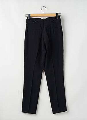 Pantalon drept țesătură crep talie înaltă negru SCHOOL RAG femeie