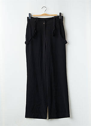 Pantalon larg negru YUKA femeie