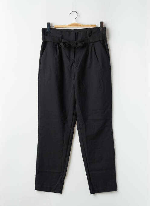 Pantalon drept elasticitate talie înaltă negru VILA femme