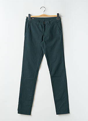 Pantalon chino talie joasă talie joasă verde SCHOOL RAG femeie