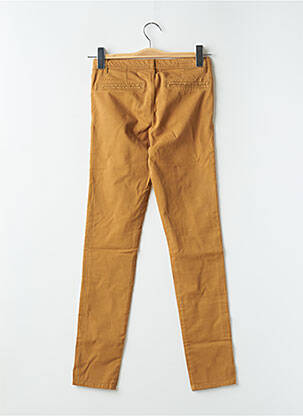 Pantalon chino talie joasă talie joasă galben SCHOOL RAG femeie