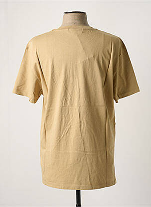 Tricou broderie mâneci scurte bej MAISON LABICHE bărbat
