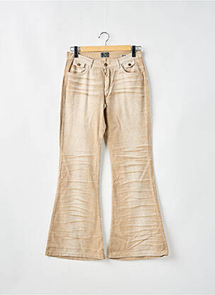 Pantalon evazat elasticitate talie joasă bej BE YOU K femeie