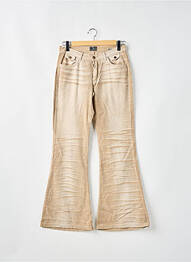 Pantalon evazat elasticitate talie joasă bej BE YOU K femeie