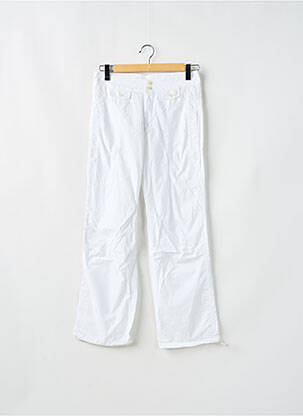 Pantalon drept țesătură poplin mărime normală alb BE YOU K femeie