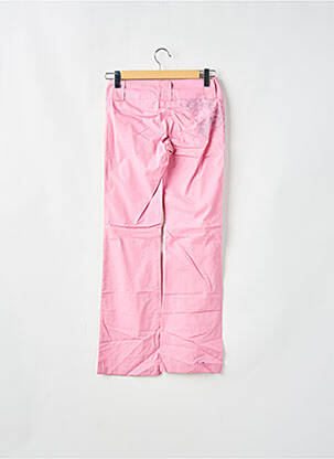 Pantalon drept țesătură poplin talie joasă roz BE YOU K femeie