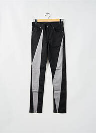 Pantalon slim țesătură poplin mărime normală negru CHEAP MONDAY femeie