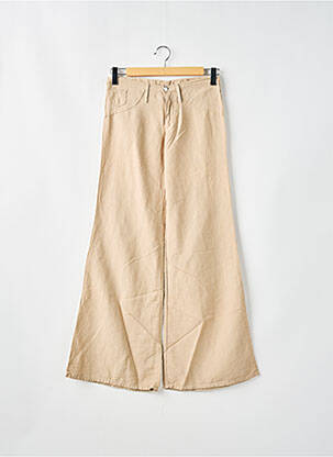 Pantalon evazat bej CIMARRON fată