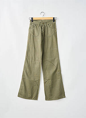 Pantalon evazat talie joasă talie joasă verde CIMARRON femeie