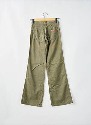 Pantalon evazat talie joasă talie joasă verde CIMARRON femeie