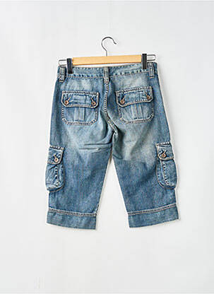 Pantalon trei sferturi elasticitate talie joasă albastru DENIM STUDIO femeie