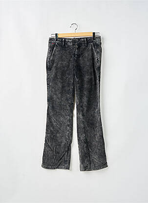 Pantalon chino închidere cu fermoar sub clapetă cu cârlig talie joasă gri ESZ DENIM bărbat