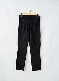 Pantalon slim țesătură poplin talie înaltă negru KILL DEAL femme