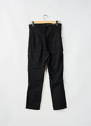Pantalon slim țesătură poplin talie înaltă negru KILL DEAL femeie