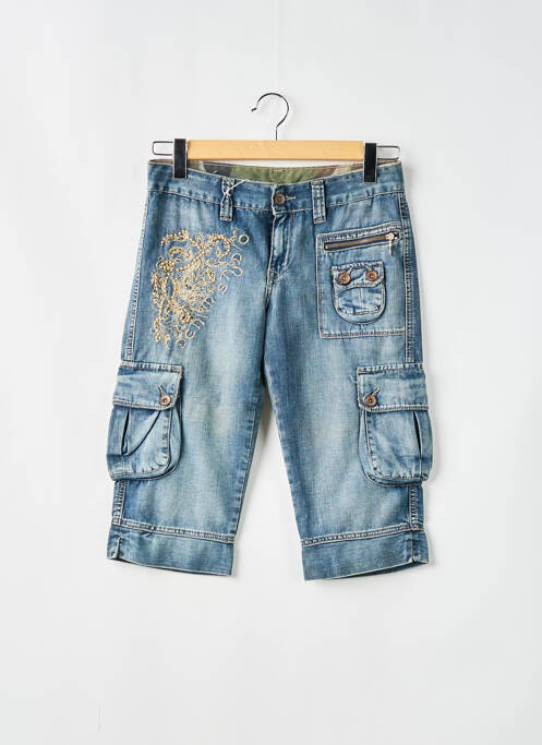 Pantalon trei sferturi albastru DENIM STUDIO femeie