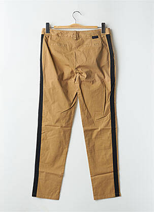 Pantalon chino broderie galoni laterali mărime normală bej LEON & HARPER femeie