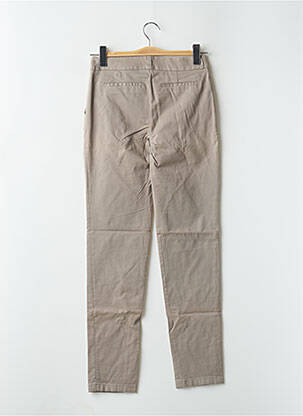 Pantalon chino țesătură poplin mărime normală gri FREEMAN T.PORTER femeie