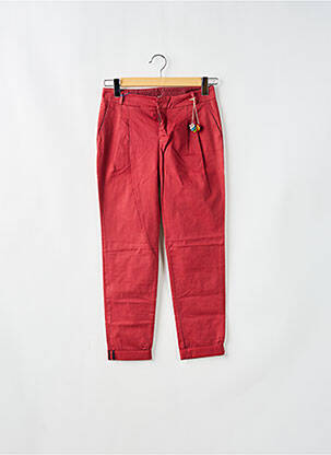 Pantalon chino talie joasă talie joasă roșu LEON & HARPER femeie