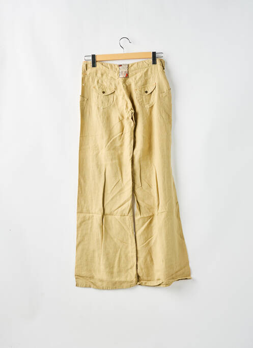 Pantalon evazat bej LOIS femeie