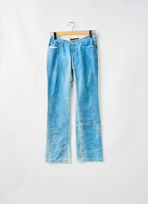Blugi bootcut țesătură brută talie joasă albastru MISS SIXTY femme