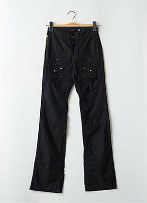 Pantalon drept țesătură poplin talie joasă negru SCHOOL RAG femeie