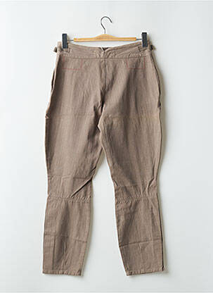 Pantalon 7/8 țesătură poplin mărime normală maro SCHOOL RAG femeie