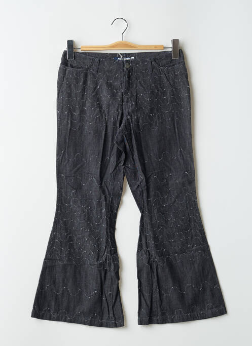 Blugi cu croială evazată negru SCHOOL RAG femeie