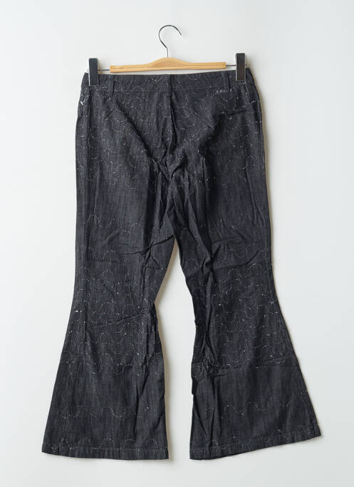 Blugi cu croială evazată negru SCHOOL RAG femeie