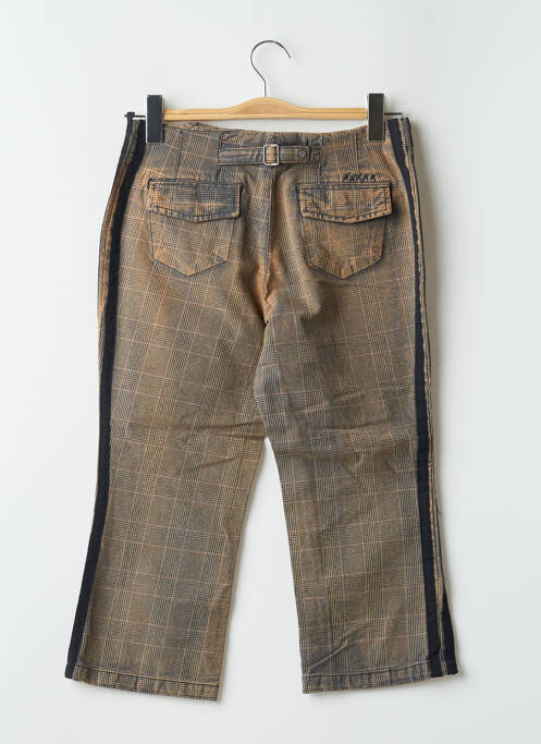 Pantalon trei sferturi țesătură poplin mărime normală negru SCHOOL RAG femme