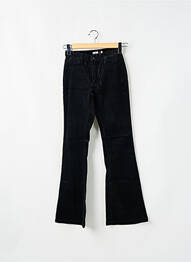 Pantalon evazat elasticitate talie înaltă negru TEDDY SMITH femeie