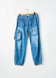 Pantalon cargo strânsă pe partea de jos albastru TEDDY SMITH femeie