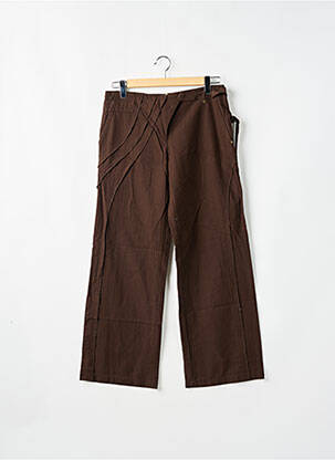 Pantalon 7/8 țesătură poplin mărime normală maro 2 TWO femeie