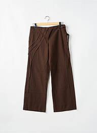 Pantalon 7/8 țesătură poplin mărime normală maro 2 TWO femeie