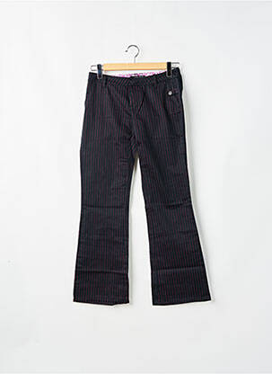 Pantalon drept țesătură poplin talie joasă negru VOLCOM femeie