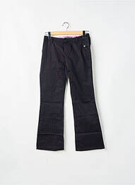 Pantalon drept țesătură poplin talie joasă negru VOLCOM femme