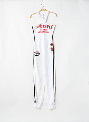 Salopetă-pantalon bretele subțiri bretele subțiri alb LONSDALE femeie