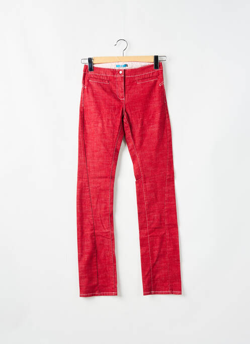 Blugi cu croială slim roșu TEDDY SMITH femeie