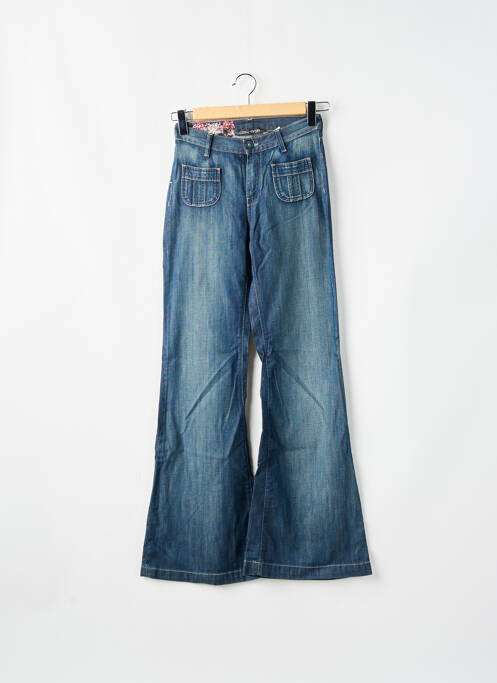 Blugi cu croială evazată albastru TEDDY SMITH femeie