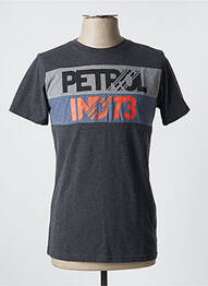 Tricou elasticitate mâneci scurte gri PETROL INDUSTRIES băiat