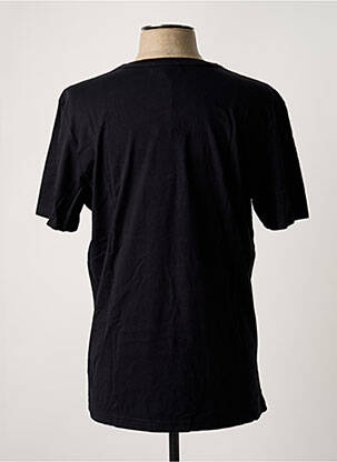Tricou broderie mâneci scurte negru MAISON LABICHE bărbat