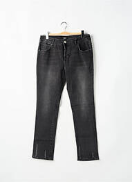 Blugi cu croială slim efect uzat decolorat mărime normală negru HEARTLESS JEANS femme