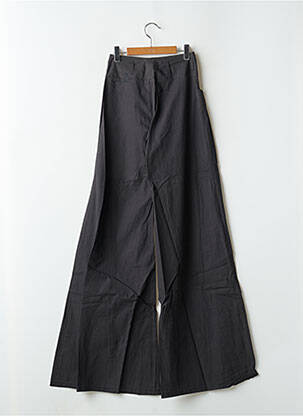 Pantalon larg țesătură poplin talie înaltă gri BE YOU K femeie